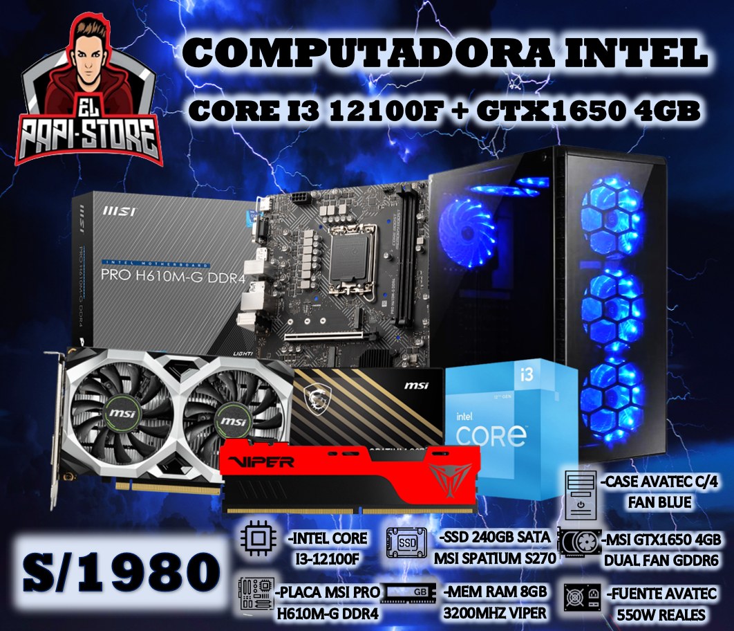 COMPUTADORA INTEL CORE I3