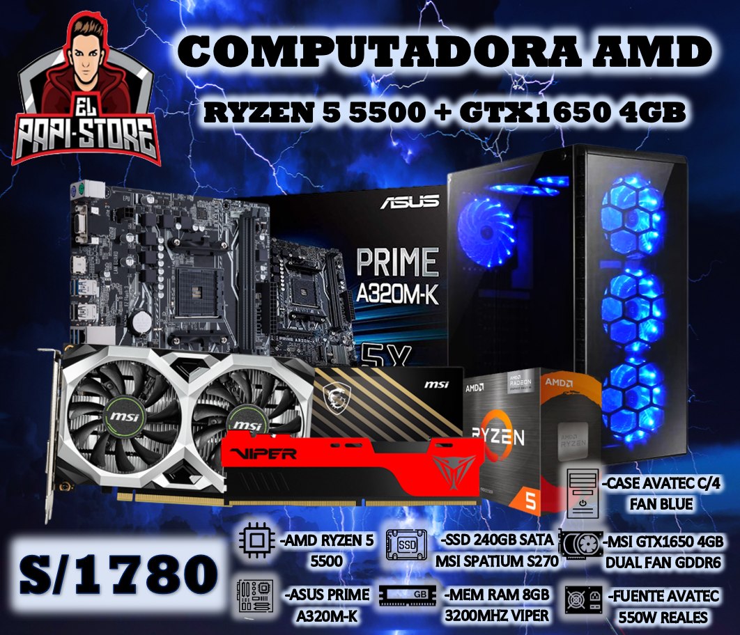 COMPUTADORA AMD RYZEN 5 5500