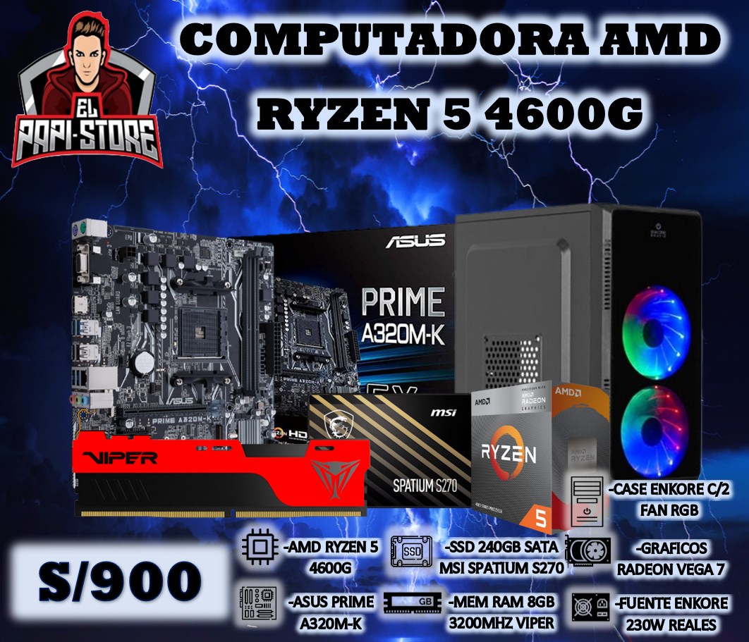 COMPUTADORA AMD RYZEN 5 4600G